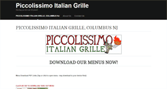 Desktop Screenshot of piccolissimogrille.com